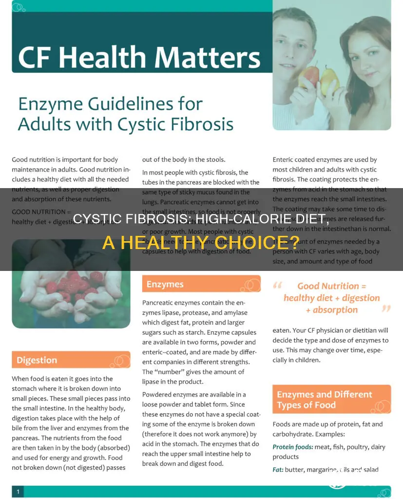 should cystic fibrosis have hgh calorie diet