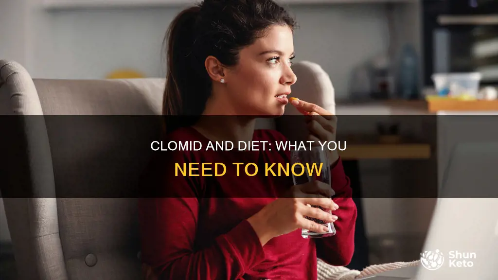 should i change my diet when taking clomid