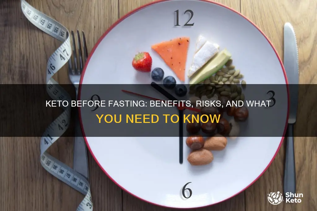 should i eat keto before a fast