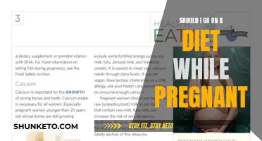 Pregnancy Dieting: Is It Safe for the Baby?