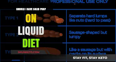 Liquid Diets: Solid Poop a Concern?