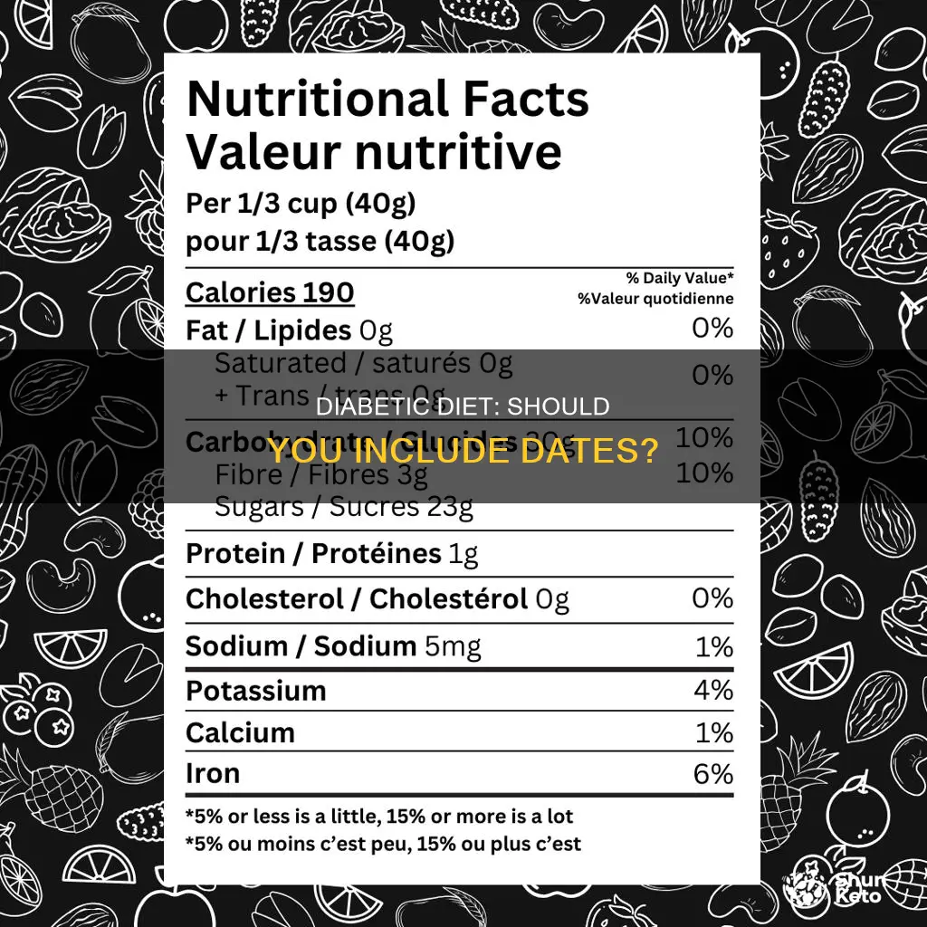 should i include dates in a diabetic diet