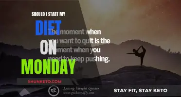 Starting a Diet: Why Wait for Monday?