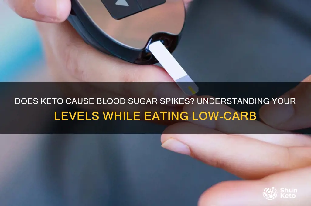 should my sugar rise while eating keto
