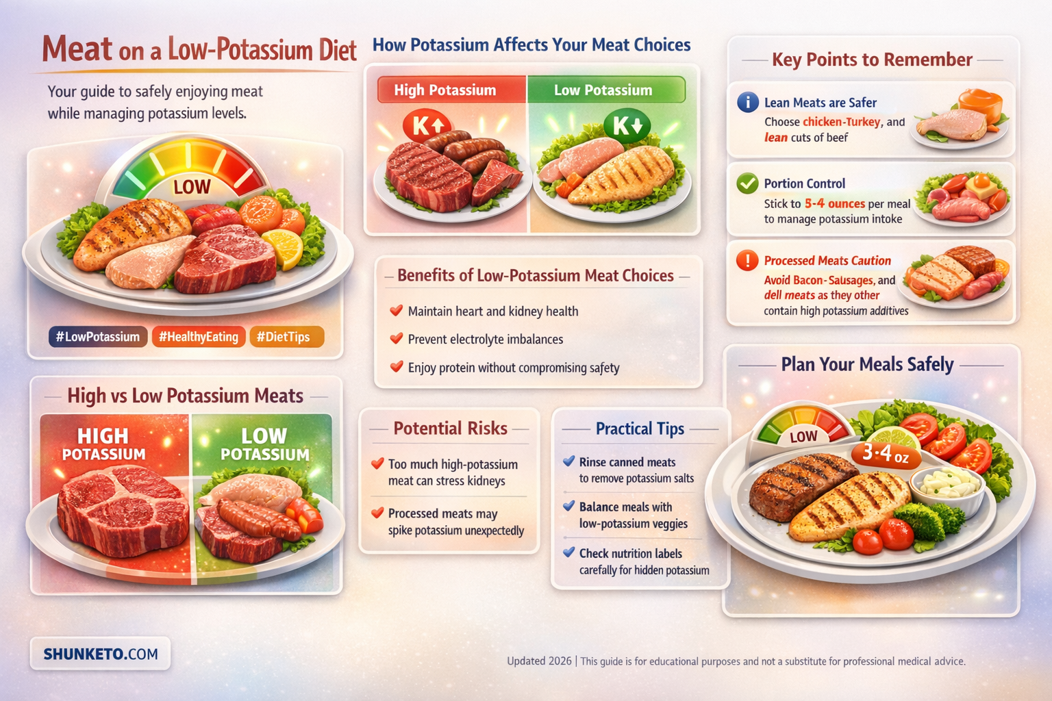 am i allowed meat on a potassium restricted diet
