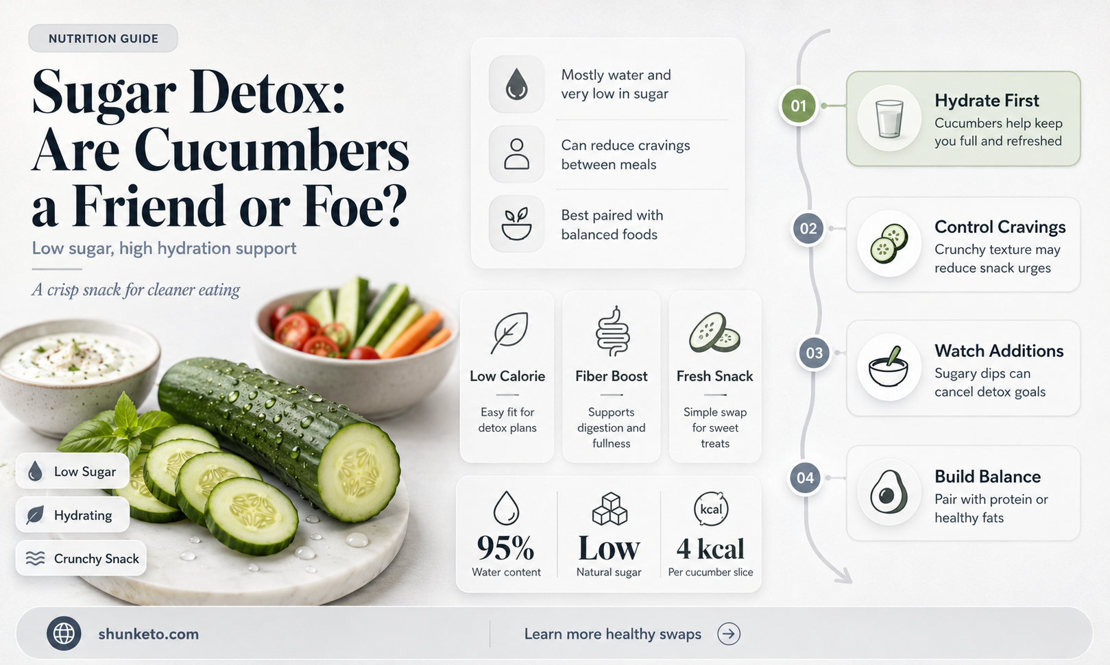 are cukes ok on sugar detox diet