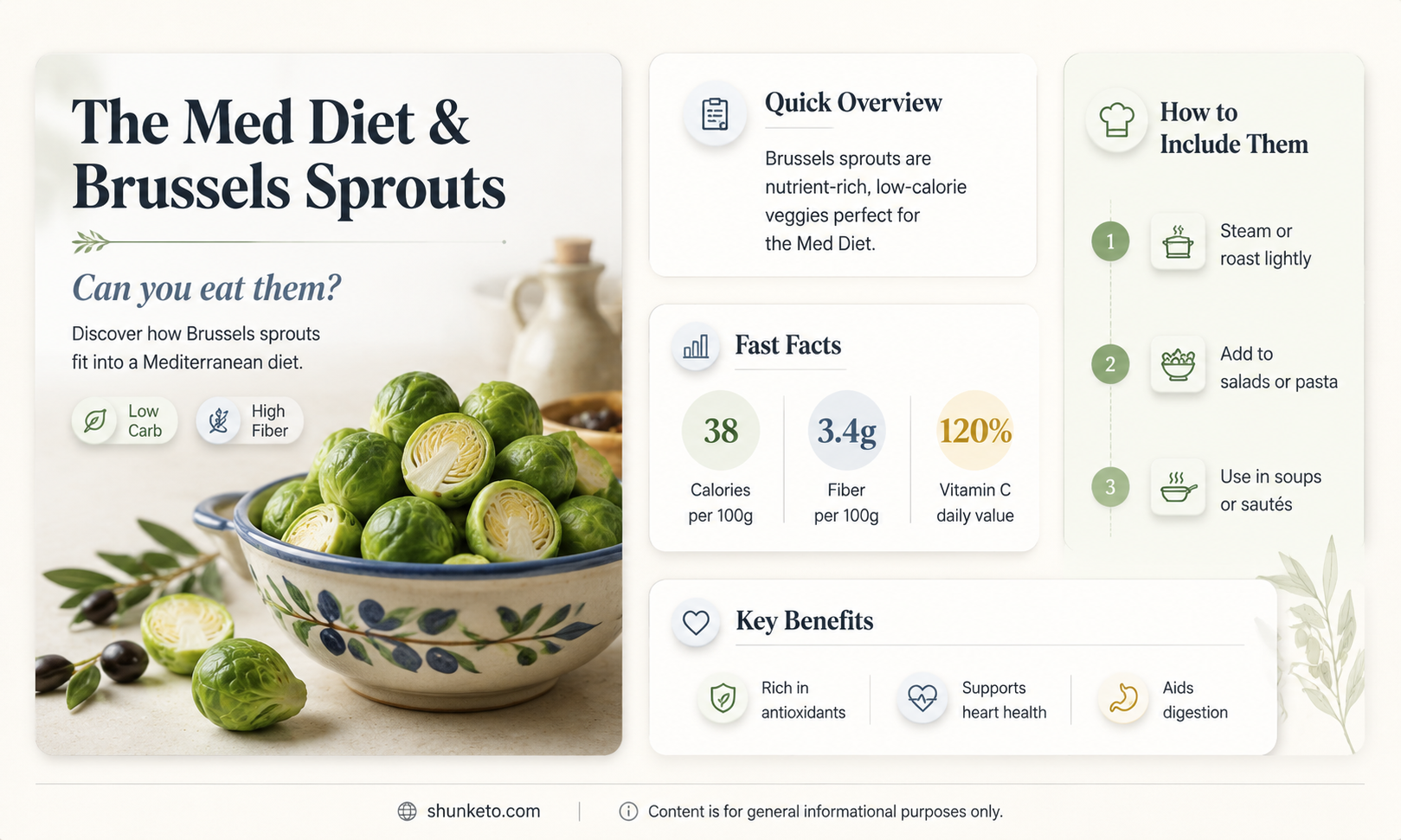 are brussel sprouts allowed on the med diet