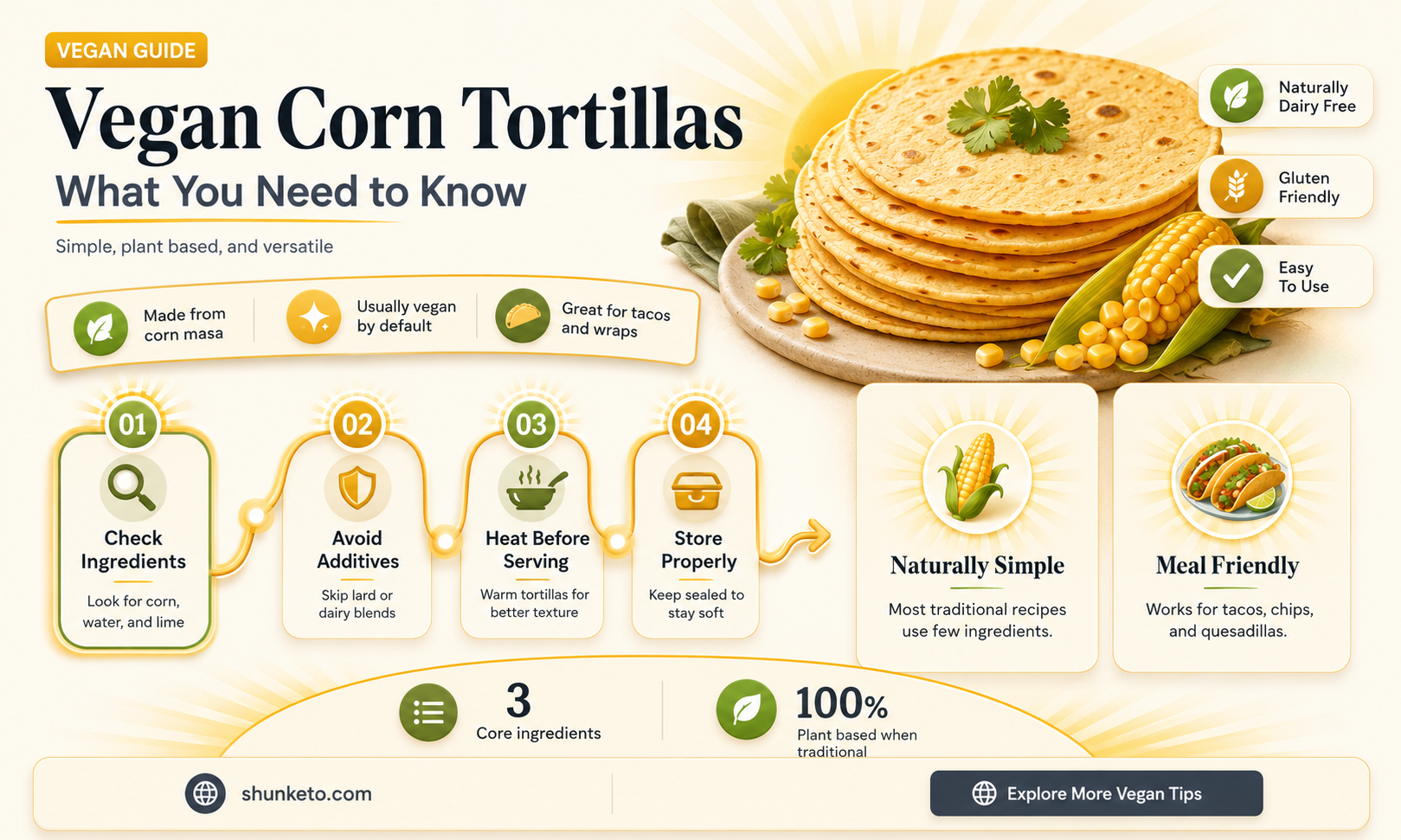 are corn tortillas allowed on a vegan diet