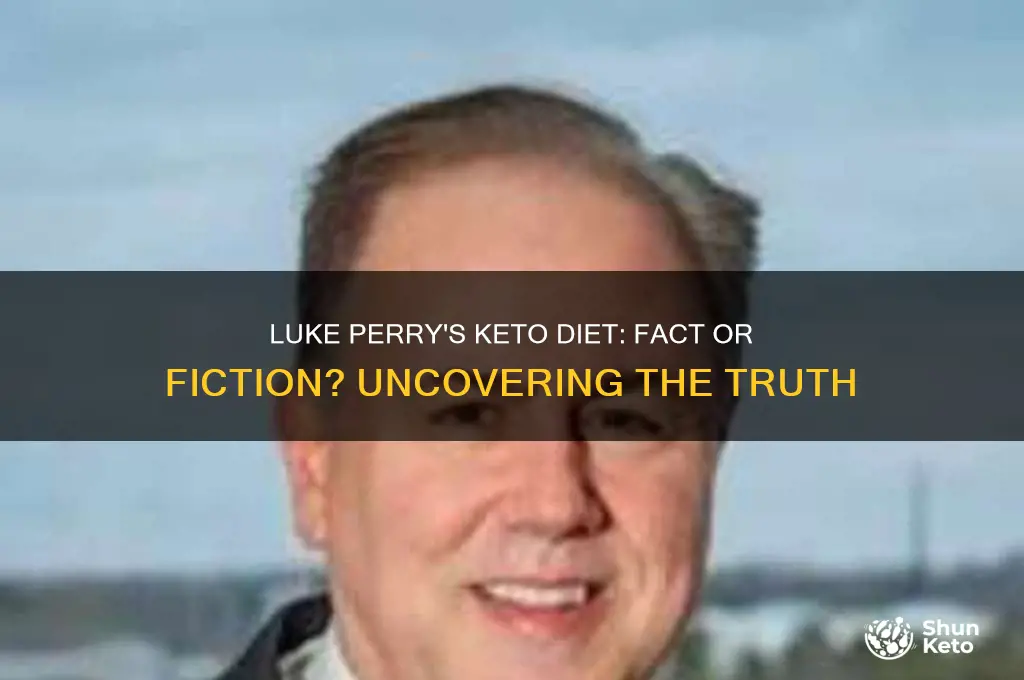 was luke perry on a keto diet