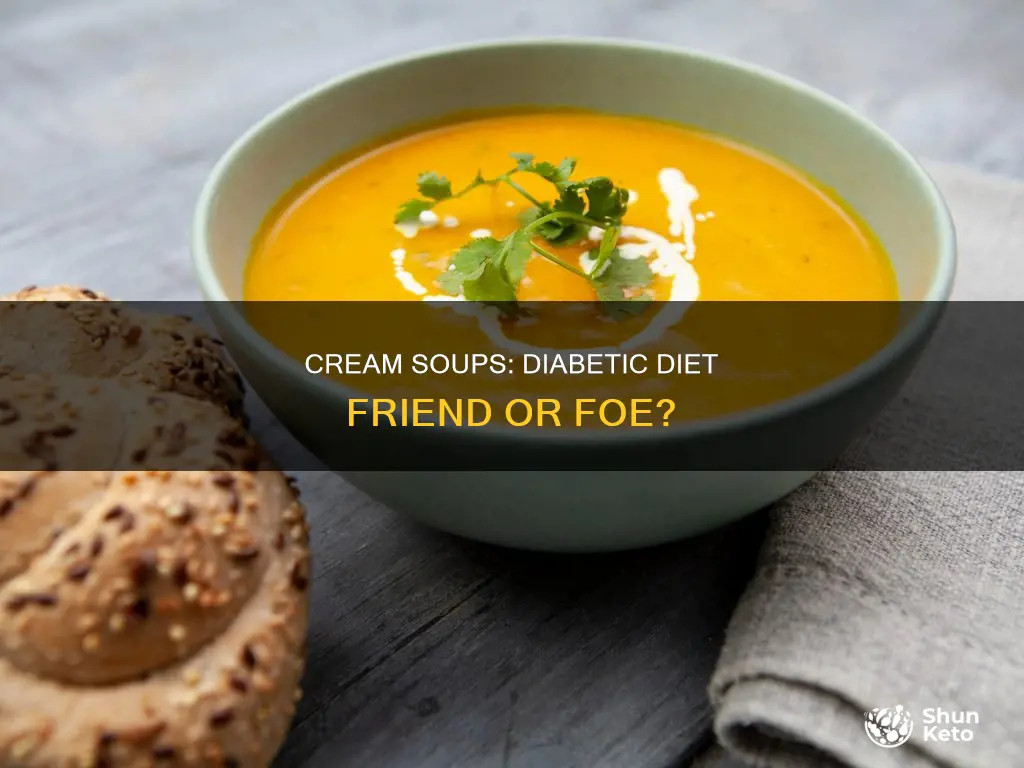 were do cream soup fit in diabetic diet