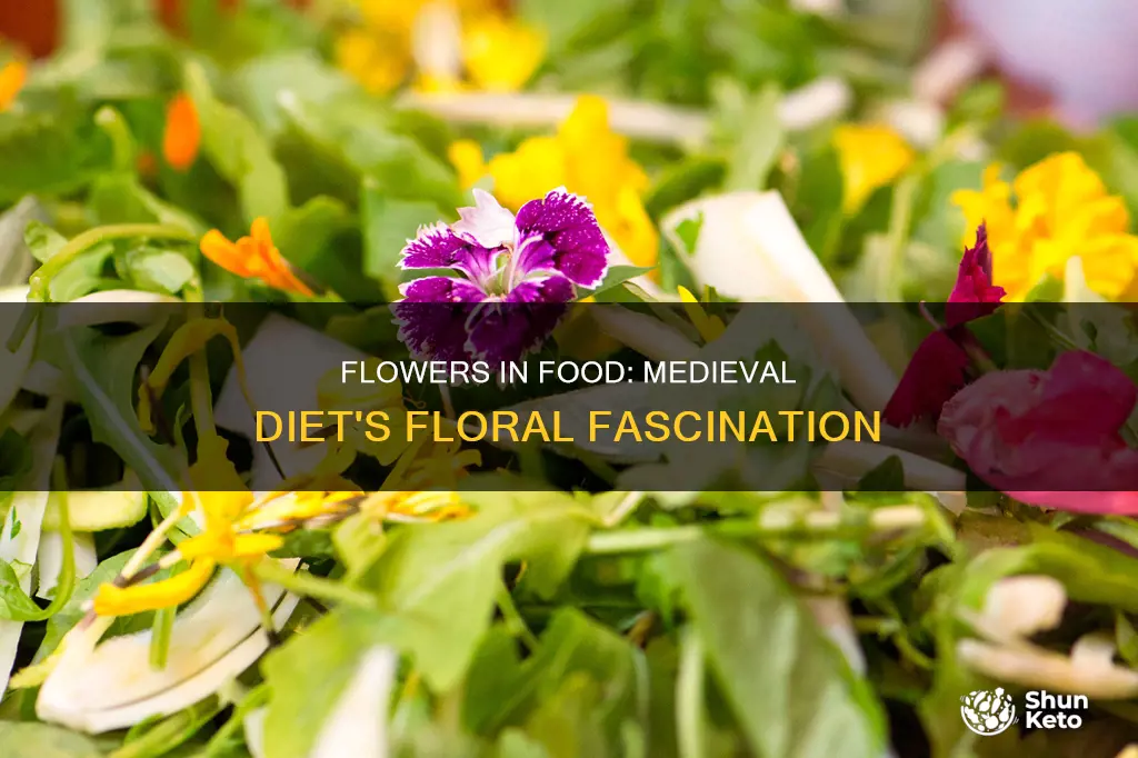 were flowers sometimes used in medieval diet