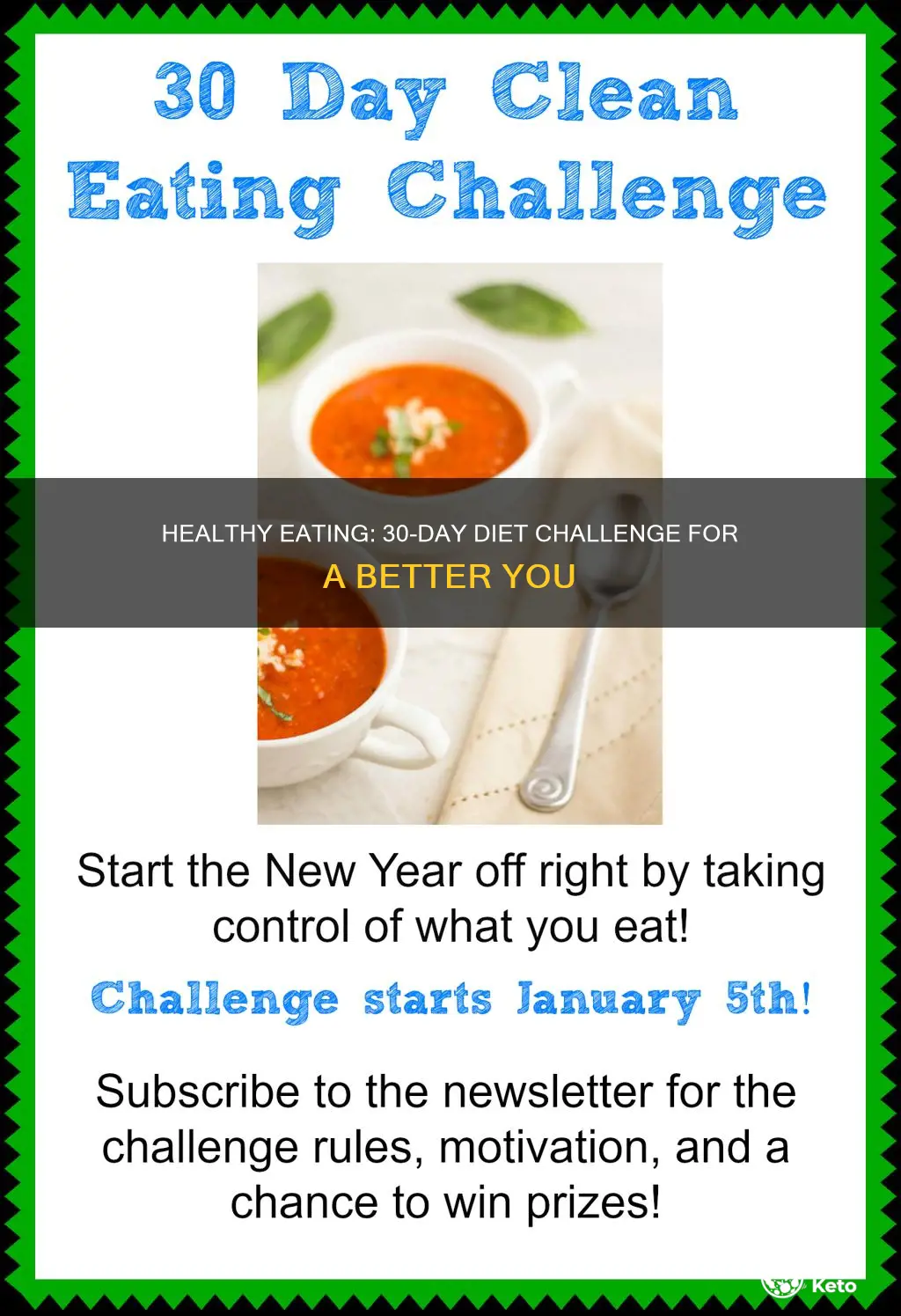 what 30 day diet challenge