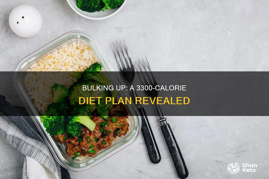 what a 3300 calorie diet looks like
