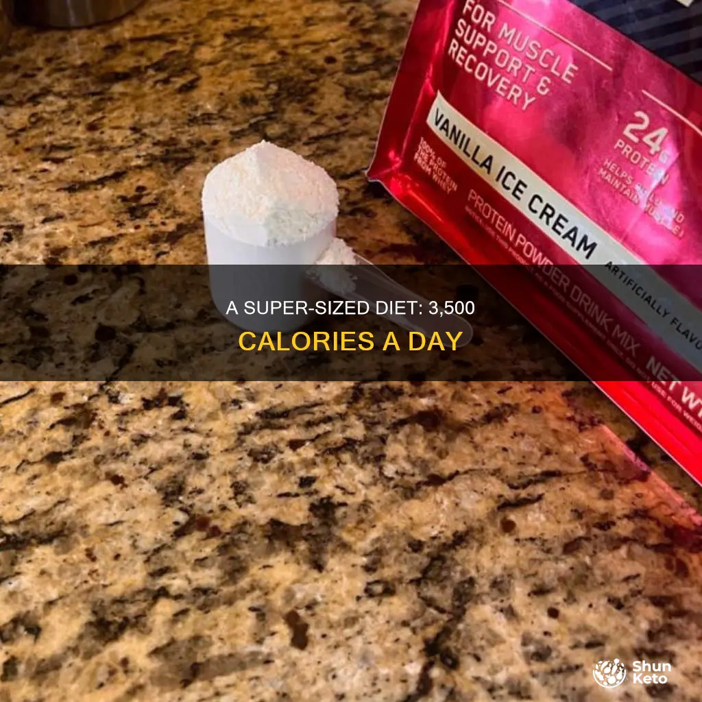 what a 3500 calorie diet looks like