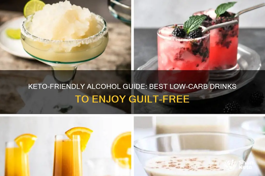 what alcohol beverages can you have on keto