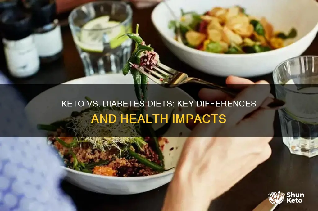 what are differences between keto and diabetes diets