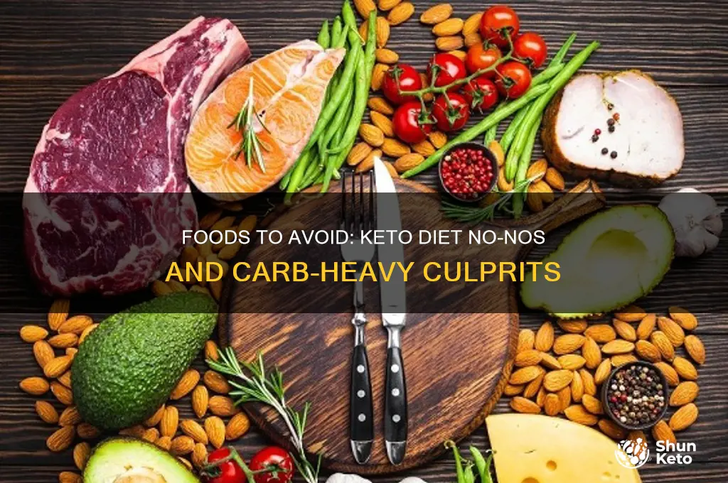 what are foods that go against the keto diet