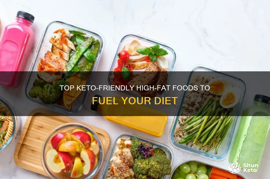 what are high fat foods to eat on keto