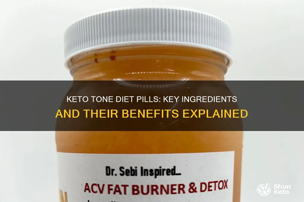 what are ingredients in keto tone diet pills