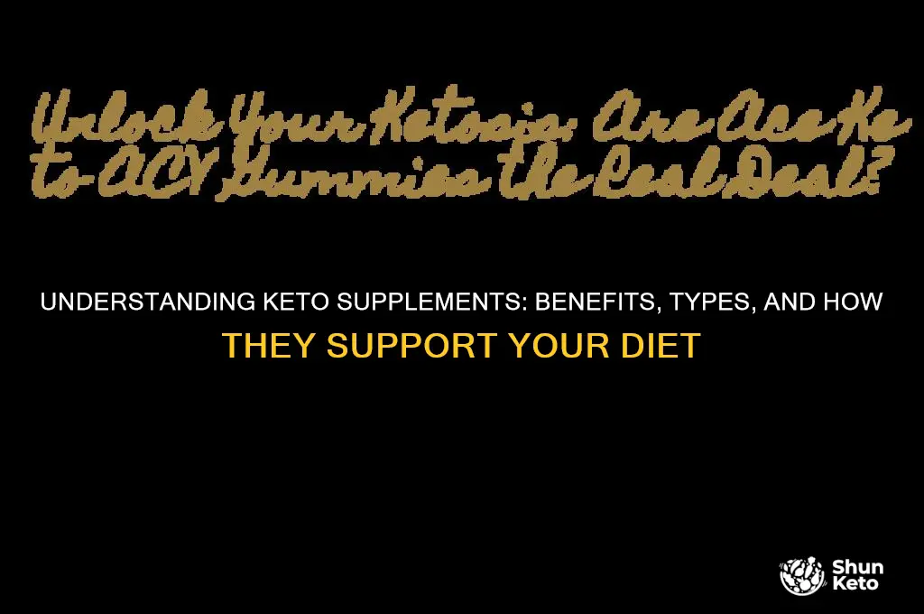 what are keto supplements