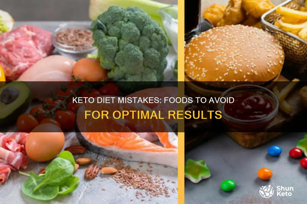 what are no nos on keto diet