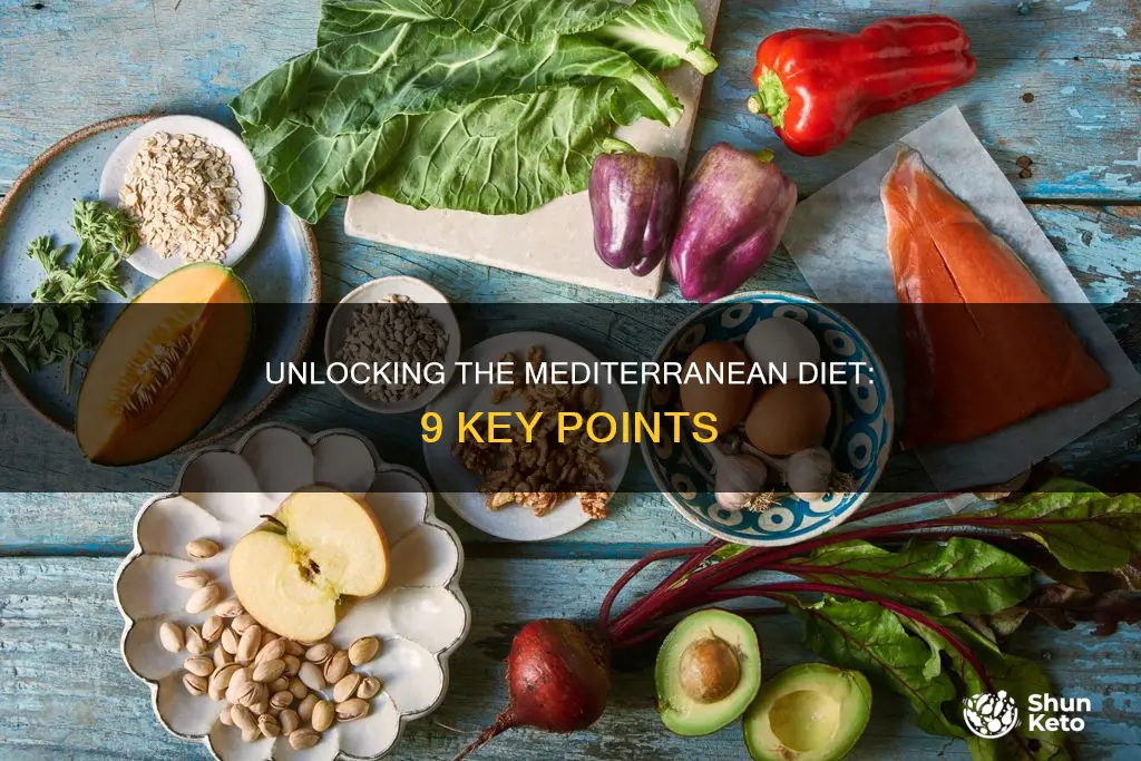 what are the 9 points of the mediterranean diet