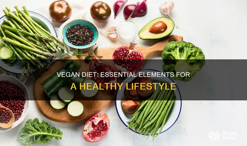 what are the elements of a vegan diet