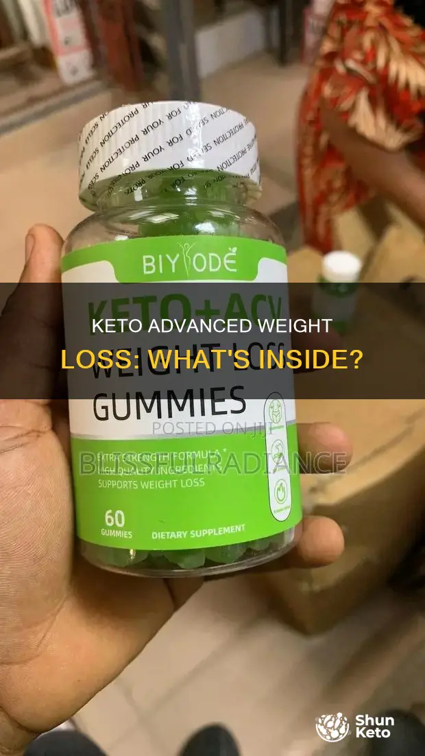 what are the ingredients in keto advanced weight loss