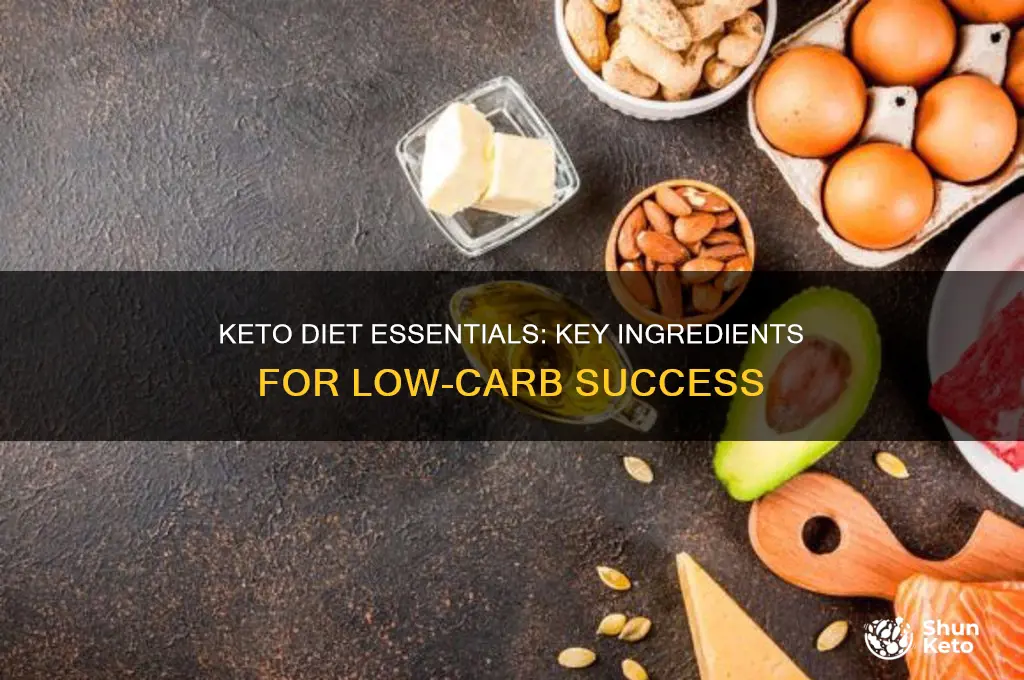what are the ingredients in keto diet