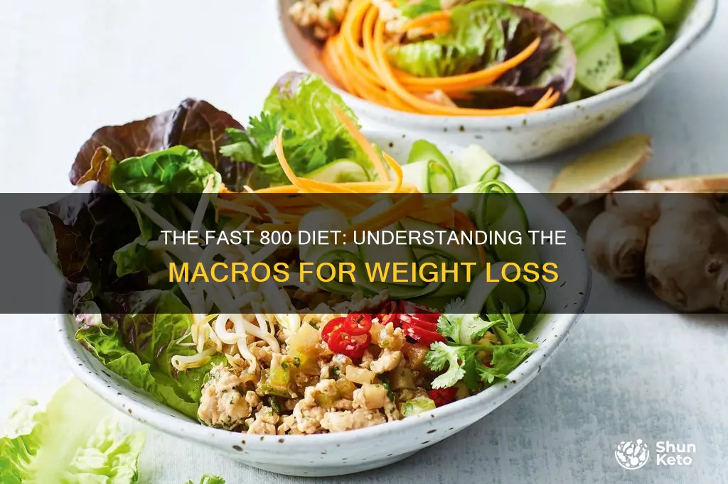what are the macros for the fast 800 diet