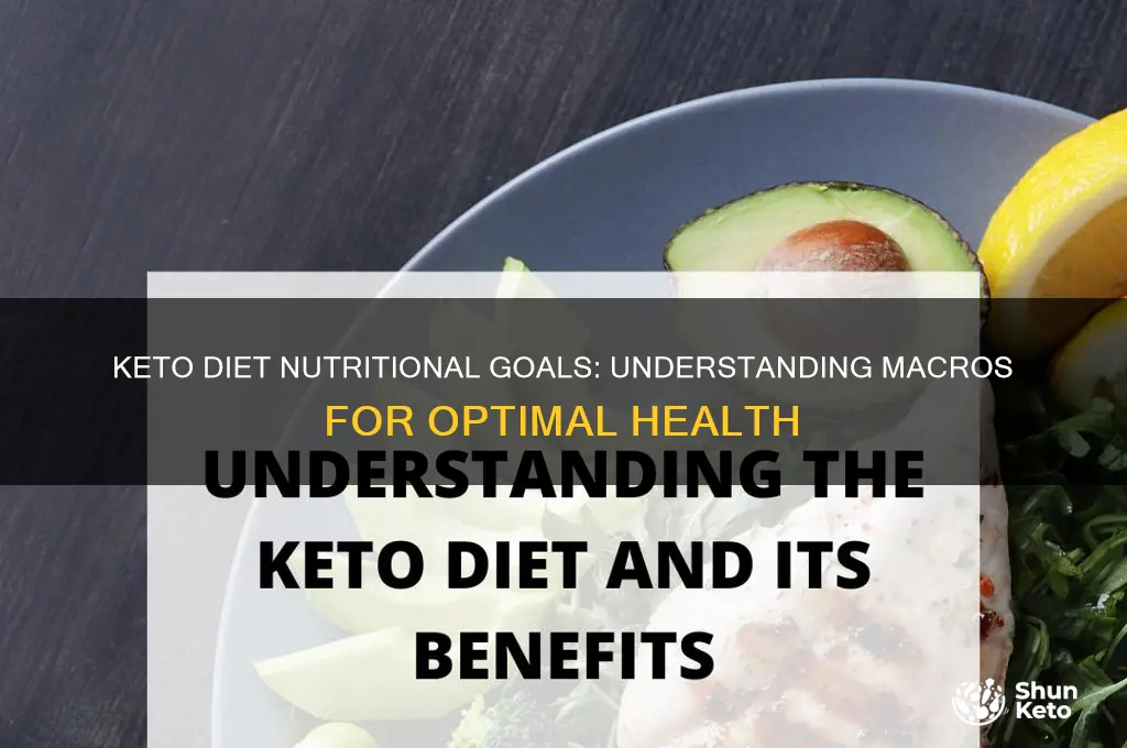 what are the nutritional goals on the keto diet