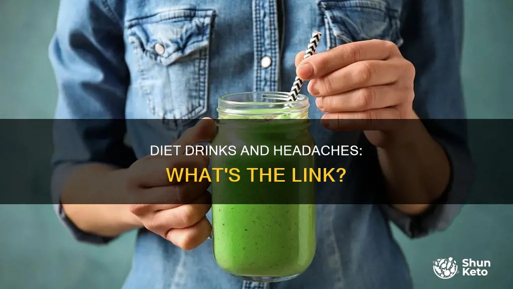 what are the percentages of diet drinks causing headache