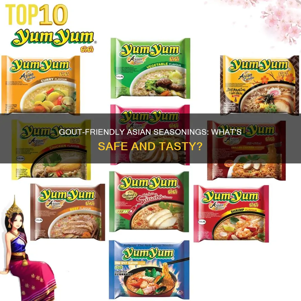 what asian seasonings are ok for a gout diet