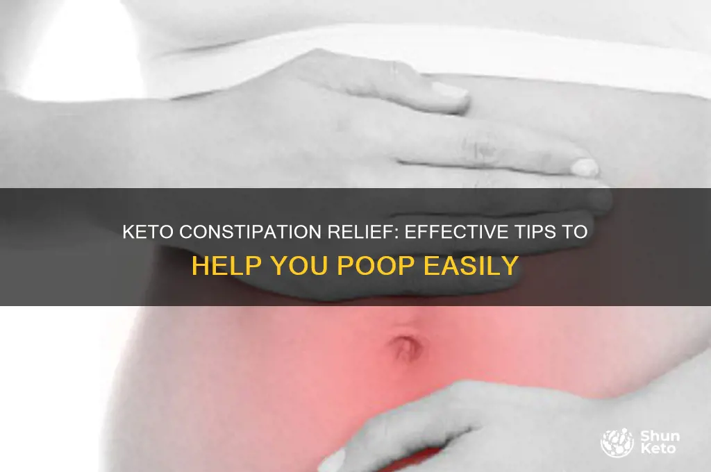 what can help me poop on keto