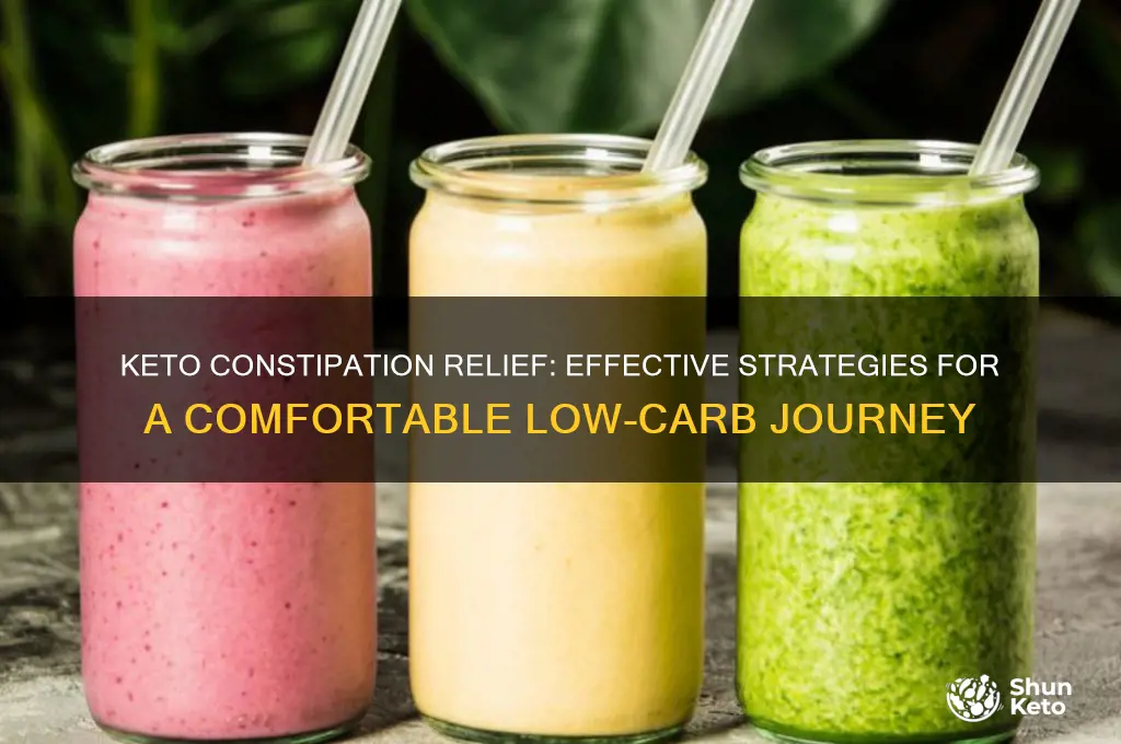 what can help with constipation on keto