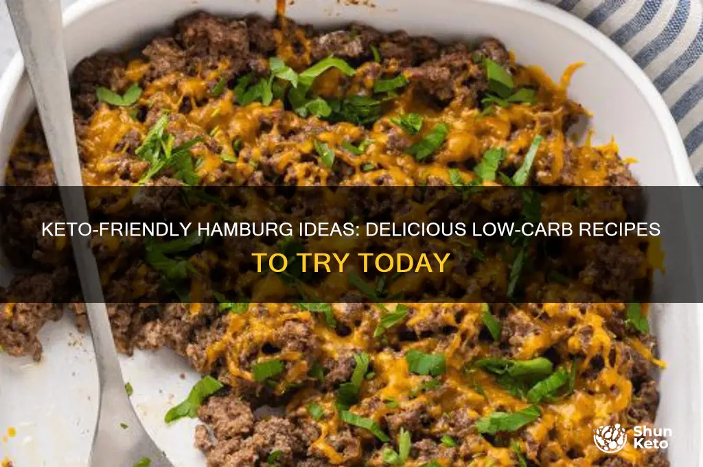 what can i dowith hamburg for keto diet