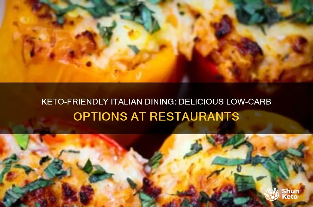 what can i eat at an italian restaurant on keto