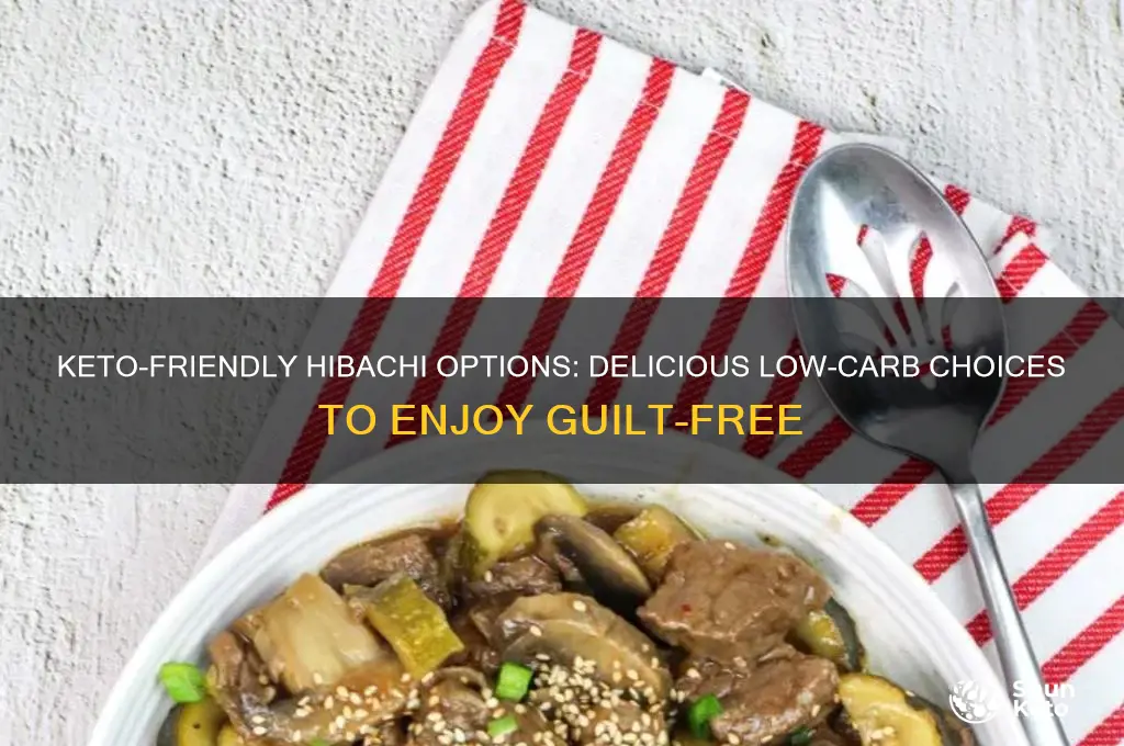 what can i eat at hibachi on keto