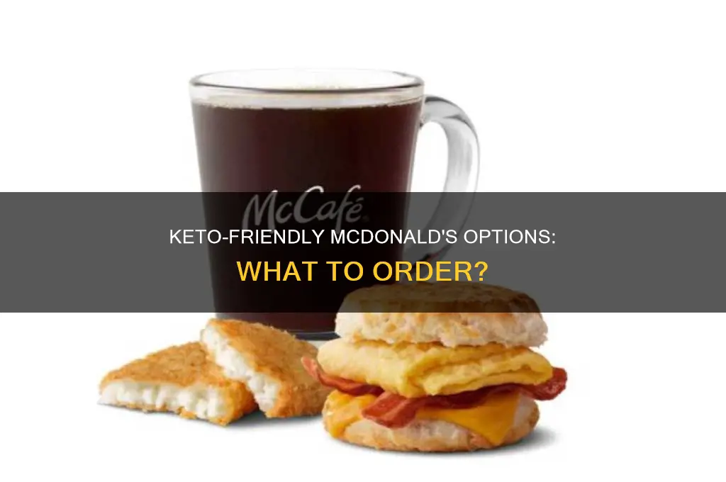 what can i eat at mcdonalds on keto