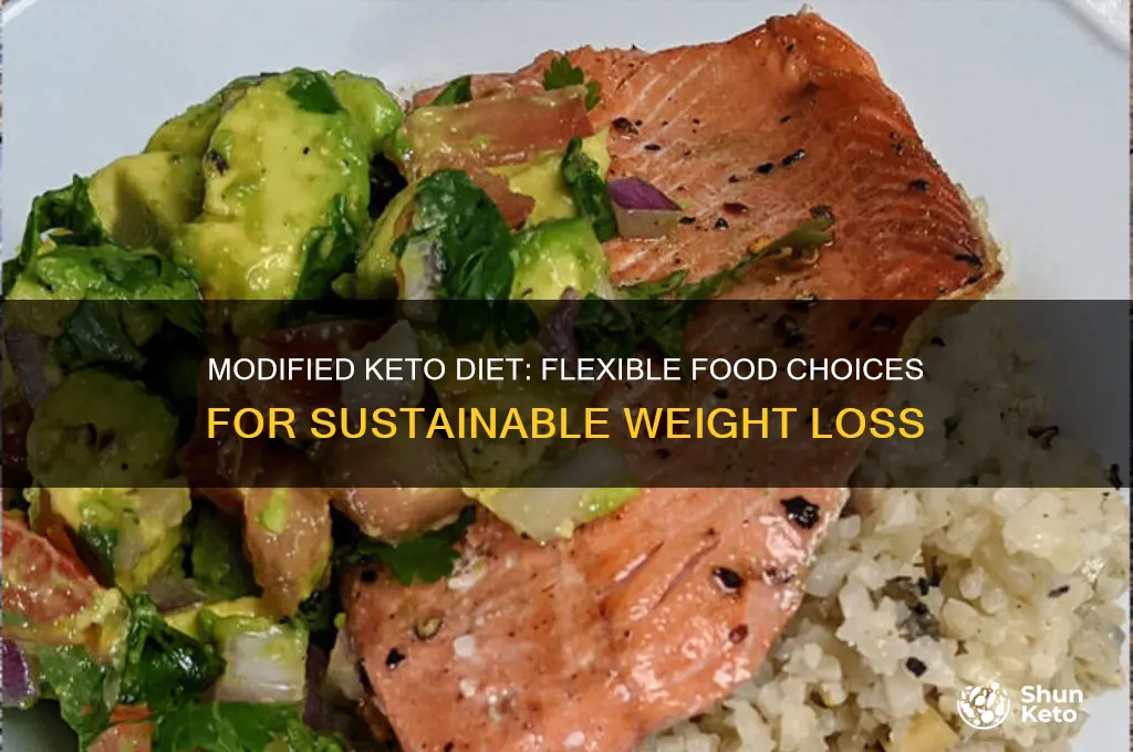 what can i eat on a modified keto diet