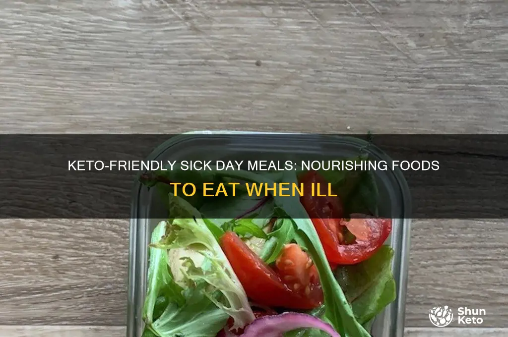 what can i eat on keto when im sick