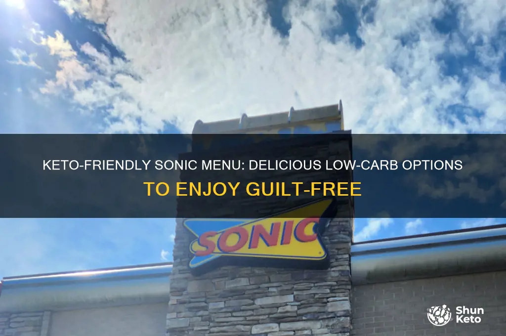 what can i get at sonic on keto