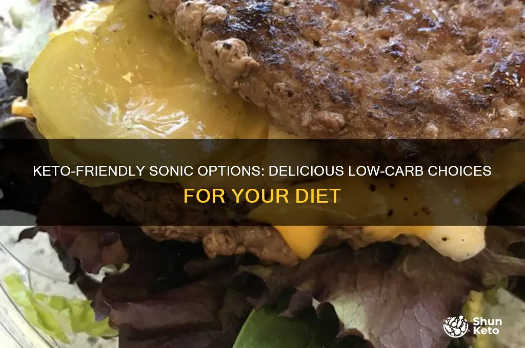 what can i have on the keto diet at sonic