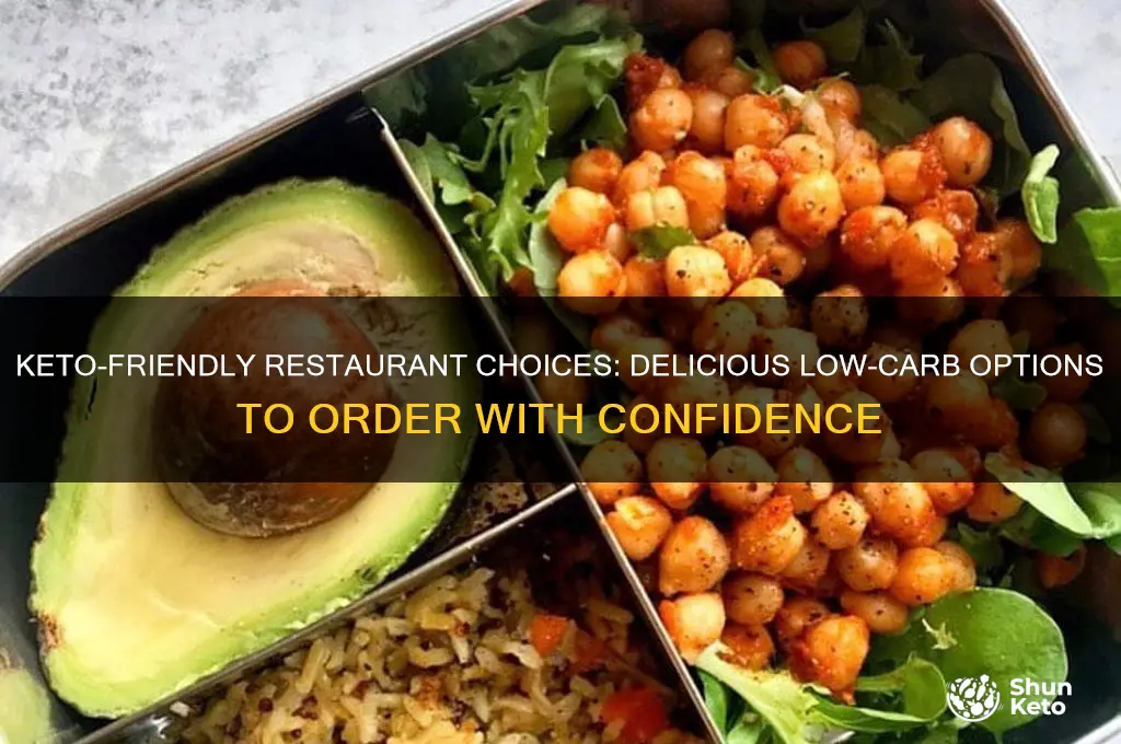 what can i order at a restaurant on keto