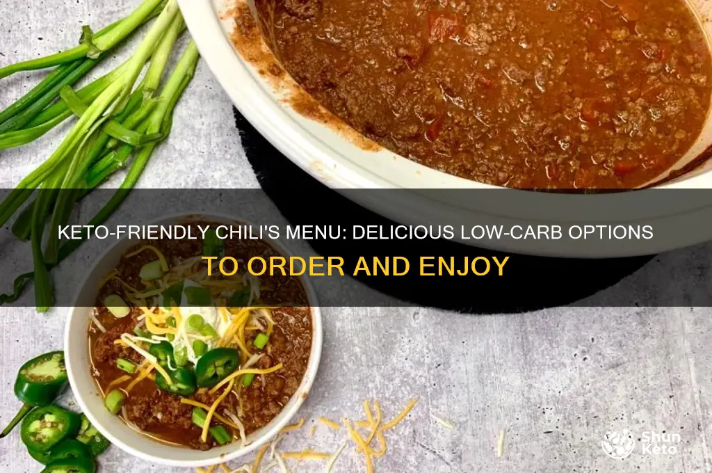 what can i order from chilis on keto