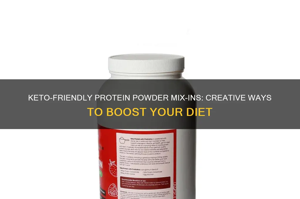 what can i put my protein powder in keto