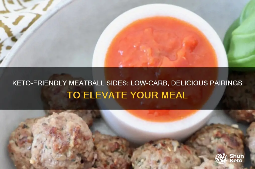 what can i serve with meatballs for keto diet
