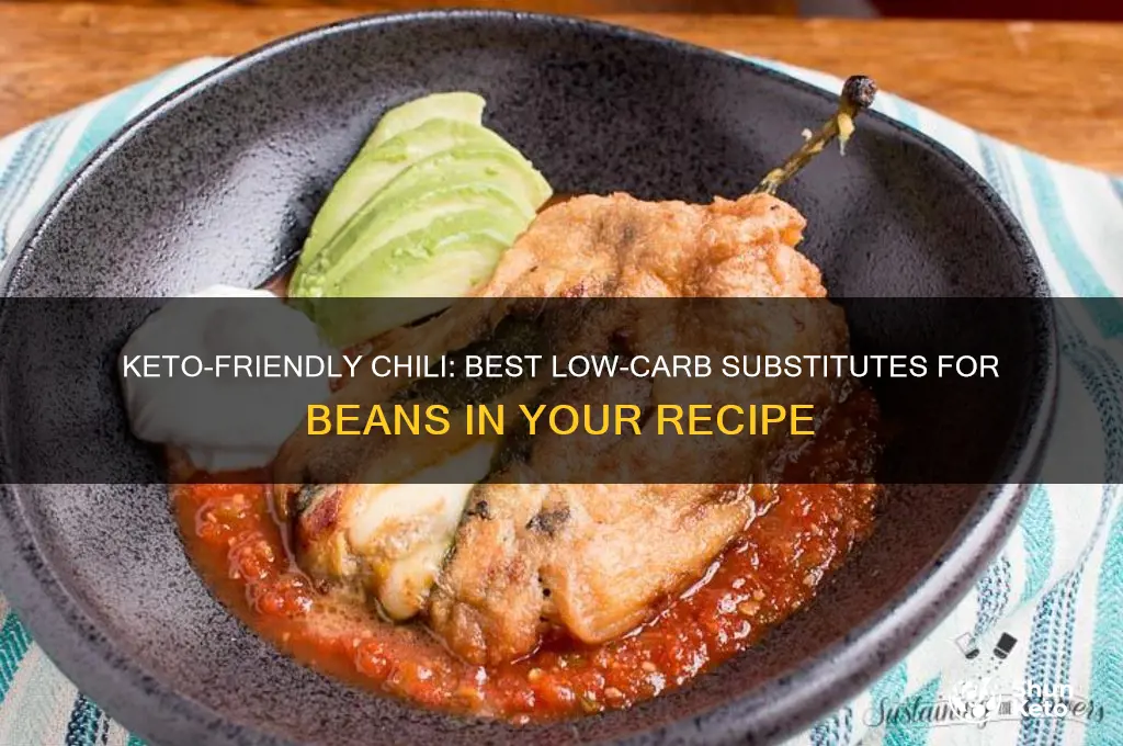 what can i sub for beans in a keto chili