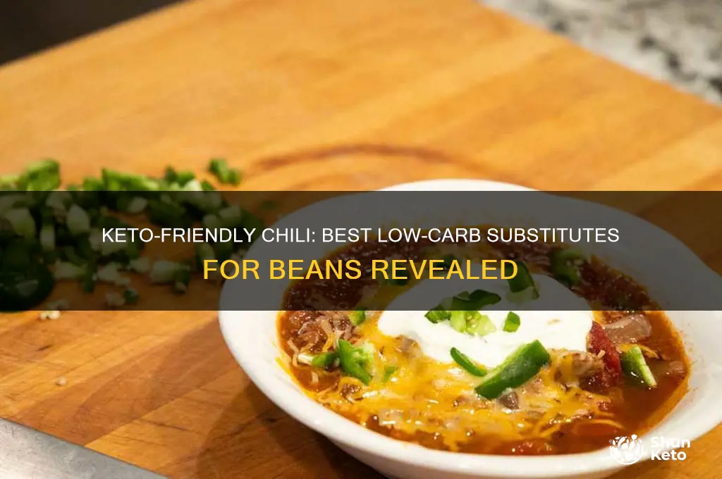 what can i substitute for beans in keto chili