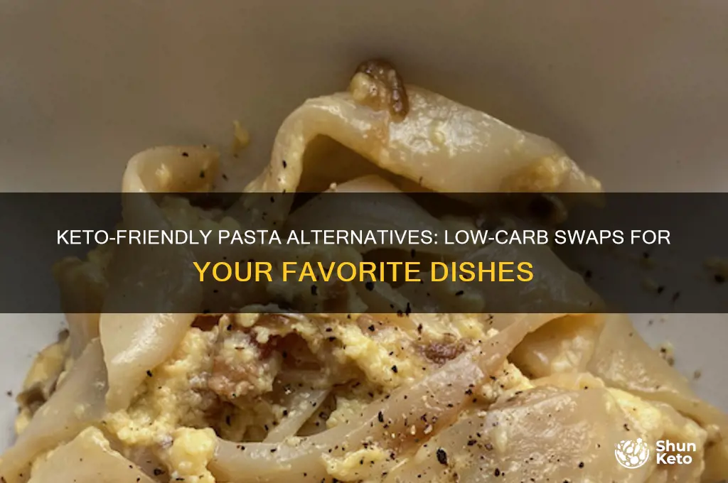 what can i substitute for pasta on keto diet